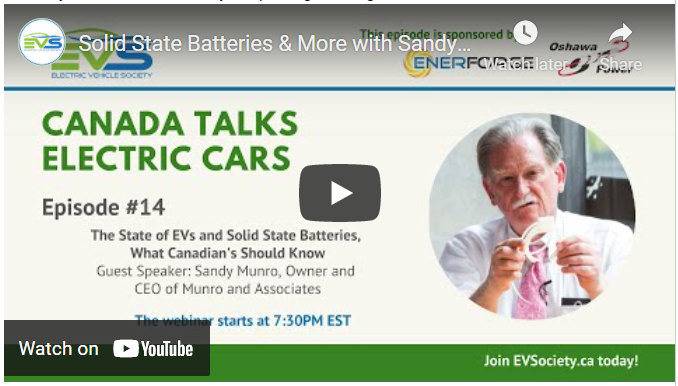 Solid State Batteries & More with Sandy Munro, Munro & Associates