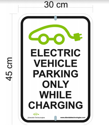 Electric Vehicle Parking Only while charging sign(Clearance Sale)